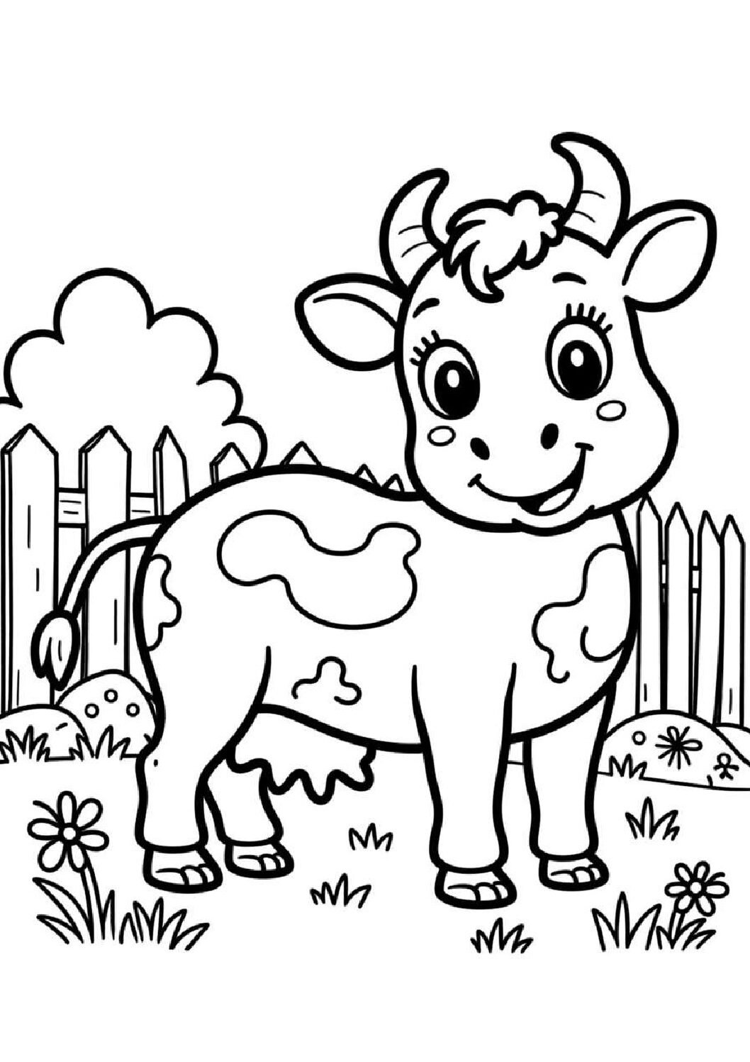 Alternative view of Little Cow Adventures Coloring Book